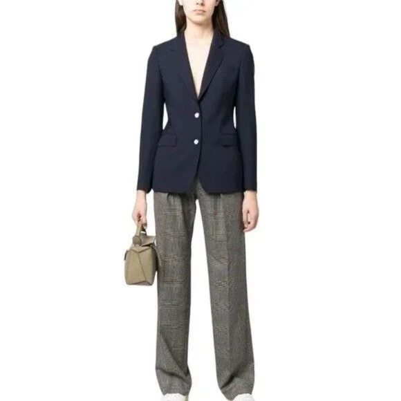 MaxMara Navy Single Breasted Blazer Women’s Size 8 - Picture 12 of 12